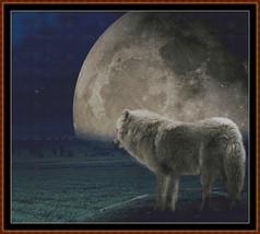 Wolf Moon ~~ counted cross stitch pattern PDF - £12.82 GBP