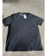 Cactus Man Ricky Singh Mens Texture Black Short Sleeve Pull Over Shirt S... - $31.81 CAD