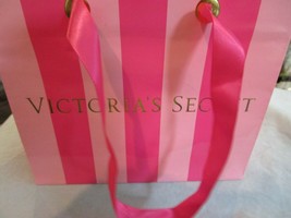 Victoria&#39;s Secret Shopping Bag Gift Bag Pink Stripes Resuable Used One Time - £8.01 GBP