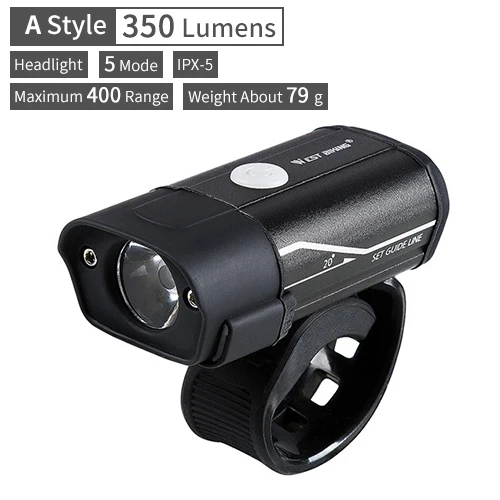 WEST BI Bicycle Light L2 LED Bike Headlight Taillight Kit USB Rechargeable Batte - £89.13 GBP