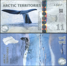 Arctic Territories. Banknote 11 dollars. 2013. Unc. Polymer. Cat# P.NL - £23.12 GBP