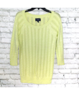 American Eagle Outfitters Sweater Womens Large Green 3/4 Sleeve Open Kni... - $379.94 MXN