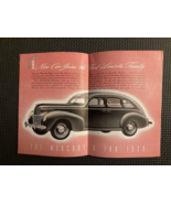 1939 Ford Lincoln Mercury Brochure Folder Original Automobile Collectible - £10.91 GBP