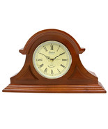 Bedford Clock Collection Mahogany Cherry Mantel Clock with Chimes - $172.94 CAD