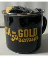 Pittsburgh Penguins Black and Gold Premier Tin Metal Mug-With Socks-NEW ... - £10.12 GBP