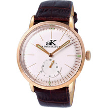 Adee Kaye Men&#39;s Simplicity White Dial Watch - AK9044N-MRG - £174.90 GBP