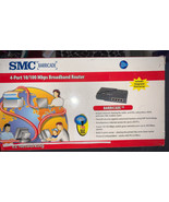 Smc Barricade 4-port 10/100 Mbps Broadband Router Smc7004br - $49.38