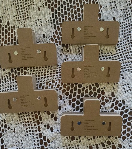 Five (5) ~ Horizon Group ~ Peach ~ Wooden Wall Clips ~ Hooks ~ Home Decor Item image 3