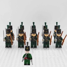 11pcs British Army 95th Rifles Officer Soldiers Minifigures Set Napoleon... - £18.82 GBP