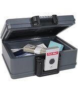 First Alert 2011F Fire Chest, 0.17 Cubic Feet, Foot, Grey - €43,23 EUR