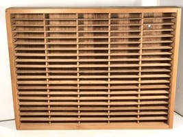 Napa Valley Box Company Cassette Rack 100 Slot Wooden Storage Unit Crafters Case - £46.65 GBP
