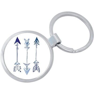 Blue Arrows Keychain - Includes 1.25 Inch Loop for Keys or Backpack - $10.77