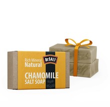 Dr.Salt Rich Mineral Natural Chamomile Salt Soap (2 Bars) Clear Acne Pimples - £7.81 GBP