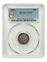 1894 10c PCGS VF35 - $261.90