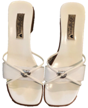 Brighton White Sandals Size 8 Loretta Cute With Heart On Top - £39.65 GBP
