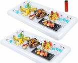 Inflatable Serving/Salad Bar Tray Food Drink Holder 2 PCS - BBQ Picnic P... - $24.99