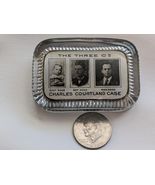 Charles Courtland Case 3 Cs St Louis MO Co Button Glass Advertising Pape... - $79.55 CAD