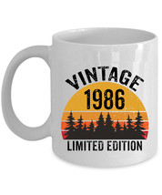 Vintage 1986 Coffee Mug 11oz Limited Edition 37 Years Old 37th Birthday Cup Gift - £11.82 GBP