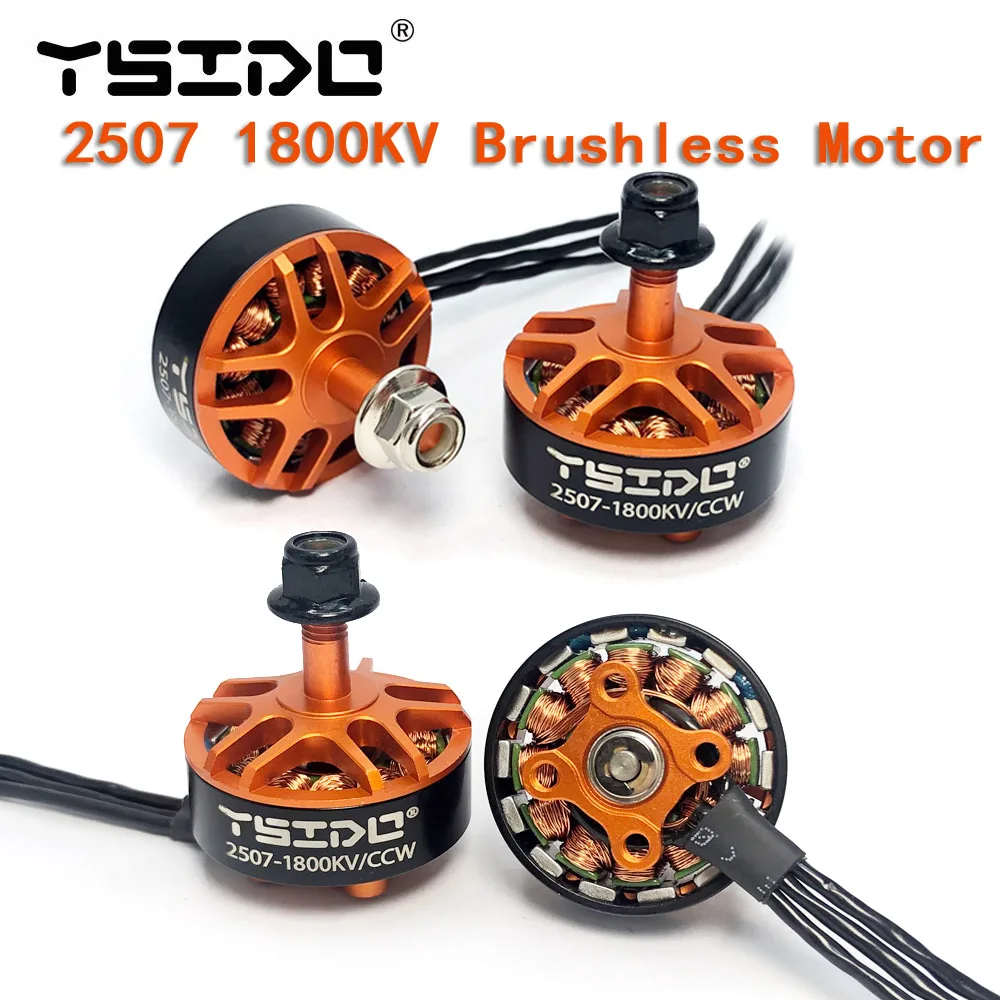 YSIDO 2507 1800KV 3-6S Brushless Motor for RC GEPRC 5Inch 250 220 Drone Eachine - £40.50 GBP