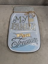 Barn Yard Designs My Family Is My Treasure Wall Hanging Sign 14” X 8” - $18.38