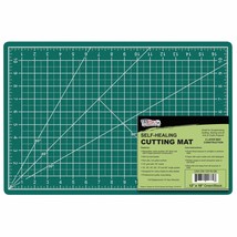 Us Art Supply 12&quot; X 18&quot; Green/Black Professional Self Healing 5-Ply Double Sided - £15.85 GBP