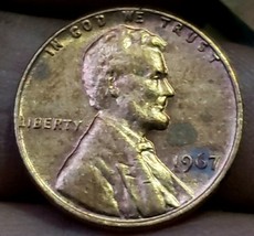 1967 Lincoln Penny No Mint Mark Error &quot;L&quot; &amp; WE Trust&quot; on rim Rare, - £3.89 GBP