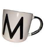 Oversized Personalize “Letter M” Ceramic Coffee Mug Cup 16 oz White-NEW-... - €25,56 EUR