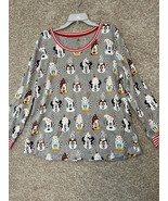 Disney Parks Mickey and Friends Holiday 2021 Long Sleeve Top Pajamas XL ... - $684.05 MXN