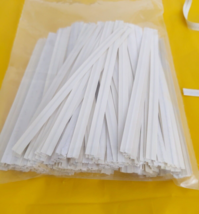 300 White Bag Twist Ties 3 1/2&quot; - £2.96 GBP