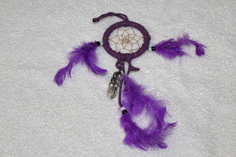 Dreamcatcher Indian Feather Feathers Purple Color (CIT63) - £6.99 GBP