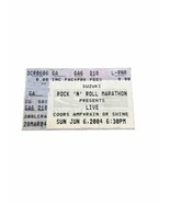 ROCK N ROLL MARATHON CONCERT TICKET STUB June 6 2004 LIVE - +LĪVE+ - £11.67 GBP