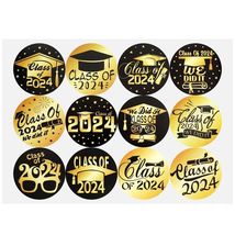Tongcloud Graduation Stickers 360pcs Black Gold 3.8cm Round Labels Class 2024 - $98.85 Tongcloud Graduation Stickers 360pcs Black Gold 3.8cm Round Labels Class 2024 - $98.85 MXN