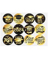 Tongcloud Graduation Stickers 360pcs Black Gold 3.8cm Round Labels Class... - $98.85 MXN