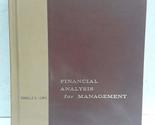 Financial Analysis for Management [Hardcover] Ronello B Lewis - $48.99