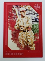 2020 ROGERS HORNSBY PANINI DIAMOND KINGS MLB BASEBALL CARD # 32 RED BOARDER - £4.63 GBP