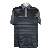 Nicklaus Men&#39;s Staydri Short Sleeved Striped Polo Shirt Size Medium - £26.10 GBP