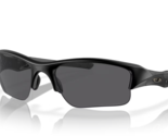 Oakley FLAK JACKET XLJ POLARIZED Sunglasses 11-435 Matte Black W/ Grey Lens - $158.39