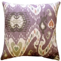 Solo Mulberry Ikat Throw Pillow 20x20, with Polyfill Insert - £48.21 GBP