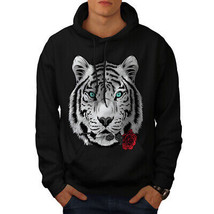 Wellcoda Romantic Tiger Animal Free Mens Hoodie - £29.47 GBP+