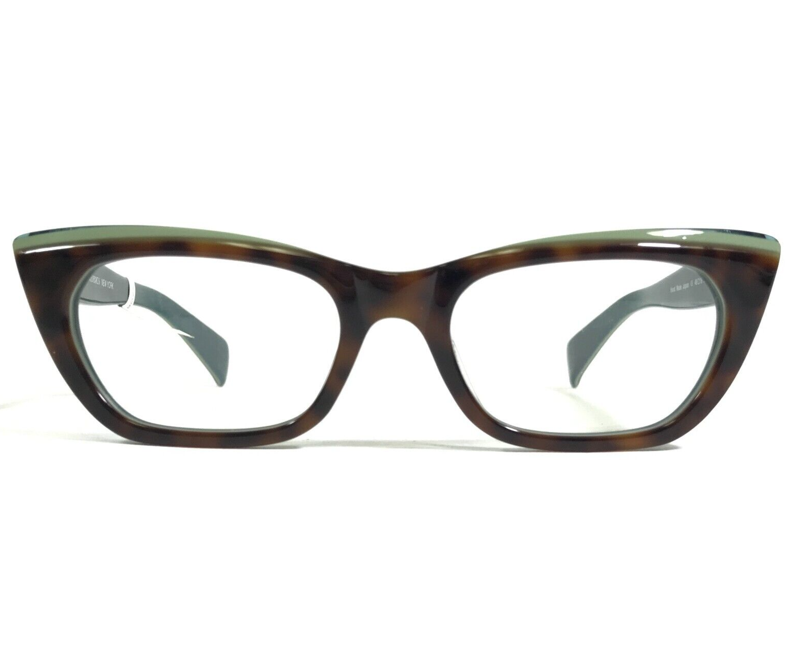 Morgenthal Frederics Brille Rahmen 392 VIVIEN Blau Grün Schildplatt 49-1... - $49.48
