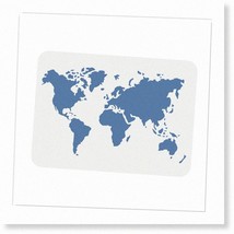 GlobeCraft: Reusable DIY World Map Template - Paint on Wood, Floor, Wall! - £16.87 GBP