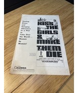 Vintage 1966 Kiss the Girls and Make Them Die Movie Film Cinema Press Ki... - $936.96 MXN