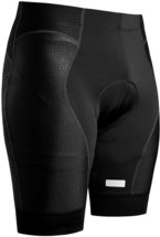 Mens Cycling Shorts Bike Underwear 4D Padded Bicycle Riding Pants (Black,Size:L) - £20.10 GBP