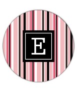 Vertical Stripes : Gift Coaster Design Black and Pink Home Decor Modern - €4,28 EUR