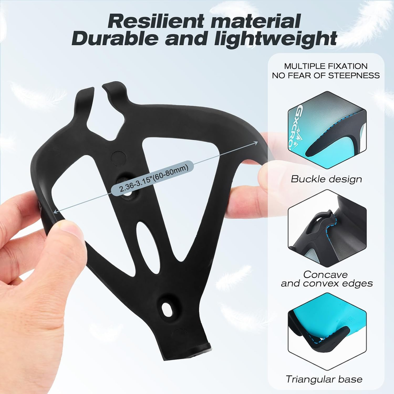 GXCROR Bike Water Bottle Holder with Bottle Combo, Lightweight, Durable & Secure Item image 3
