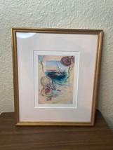 Winona Taylor Lithograph sailboat, Seashells, Mermaids 33/950 - $79.20