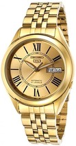 Seiko Automatic Gold Stainless Steel Men Watch SNKL38 - £132.20 GBP