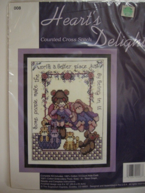 Hearts Delight Counted Cross Stitch Kit Special People - $15.00