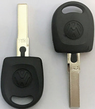 X2 VW Volkswagen HU66T6 Transponder Key VW Logo USA Seller Top quality - $16.83