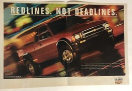 Vintage Chevrolet Chevy S Series 4x4 Print Ad 1995 2 page pa3 - $9.89